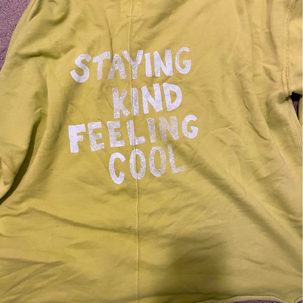 Lime green aerie crewneck oversized sweater